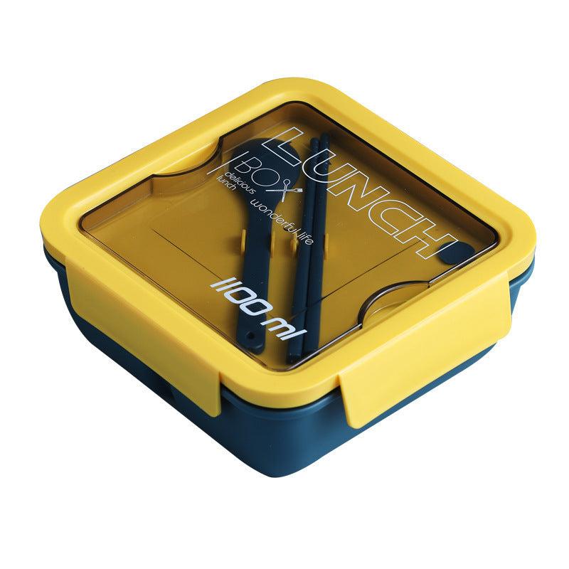 Microwave Lunch Box With Spoon & Chopsticks Food Storage Container Bento Box