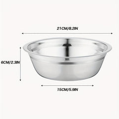 2pcs Stainless Steel Mixing Bowls for Dogs Mixing Storage Kitchen Gadgets