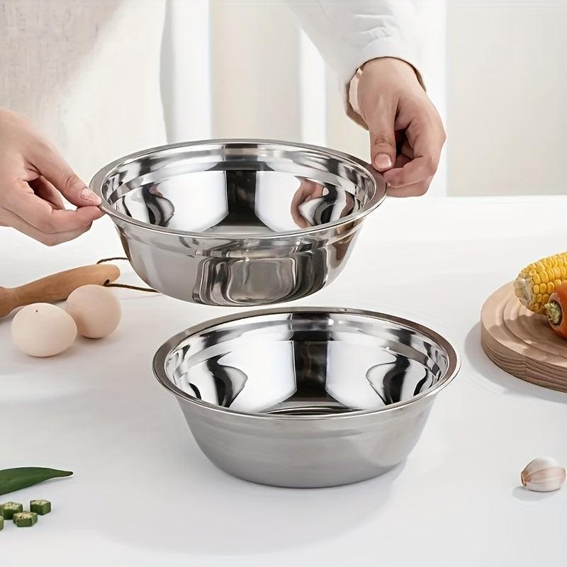 2pcs Stainless Steel Mixing Bowls for Dogs Mixing Storage Kitchen Gadgets