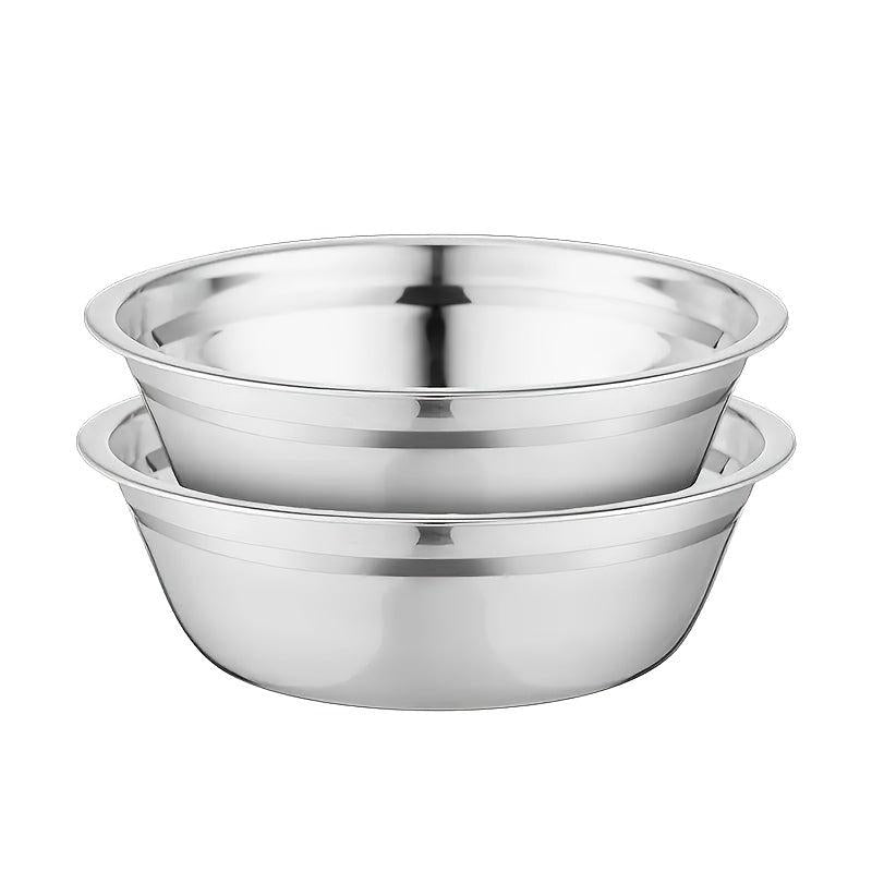 2pcs Stainless Steel Mixing Bowls for Dogs Mixing Storage Kitchen Gadgets