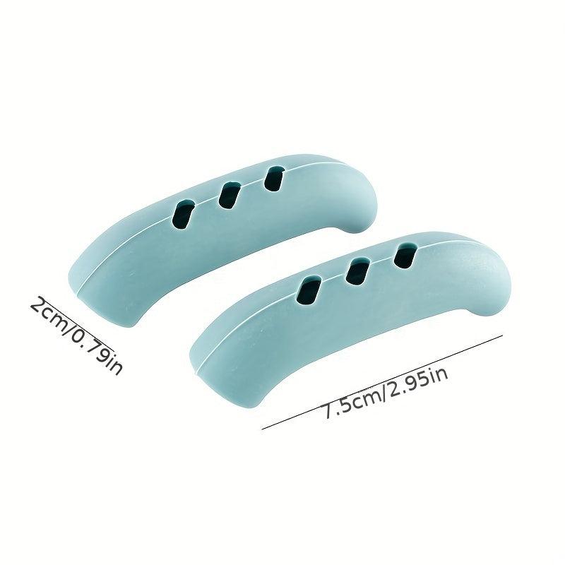 2pcs Silicone Pot Handle Covers Heat Insulation Anti Slip Handle Brackets