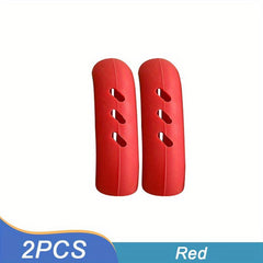 2pcs Silicone Pot Handle Covers Heat Insulation Anti Slip Handle Brackets