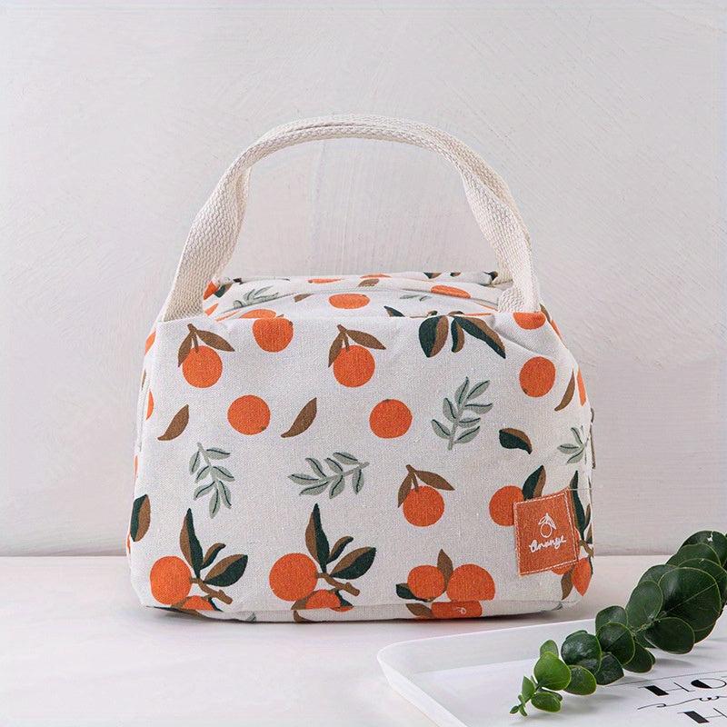 Fruits Lunch Box Bag Aluminum Foil Bento Bag Waterproof Thermal Bento Bag