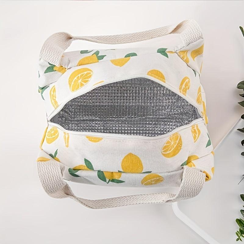 Fruits Lunch Box Bag Aluminum Foil Bento Bag Waterproof Thermal Bento Bag