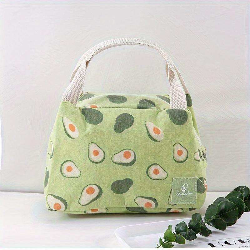 Fruits Lunch Box Bag Aluminum Foil Bento Bag Waterproof Thermal Bento Bag