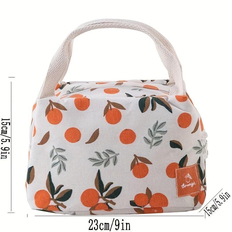 Fruits Lunch Box Bag Aluminum Foil Bento Bag Waterproof Thermal Bento Bag