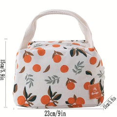 Fruits Lunch Box Bag Aluminum Foil Bento Bag Waterproof Thermal Bento Bag