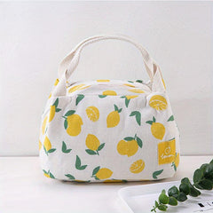 Fruits Lunch Box Bag Aluminum Foil Bento Bag Waterproof Thermal Bento Bag