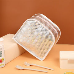 1pc Cartoon Insulated Lunch Box Tote Bag Hand held Bento Bag 3D