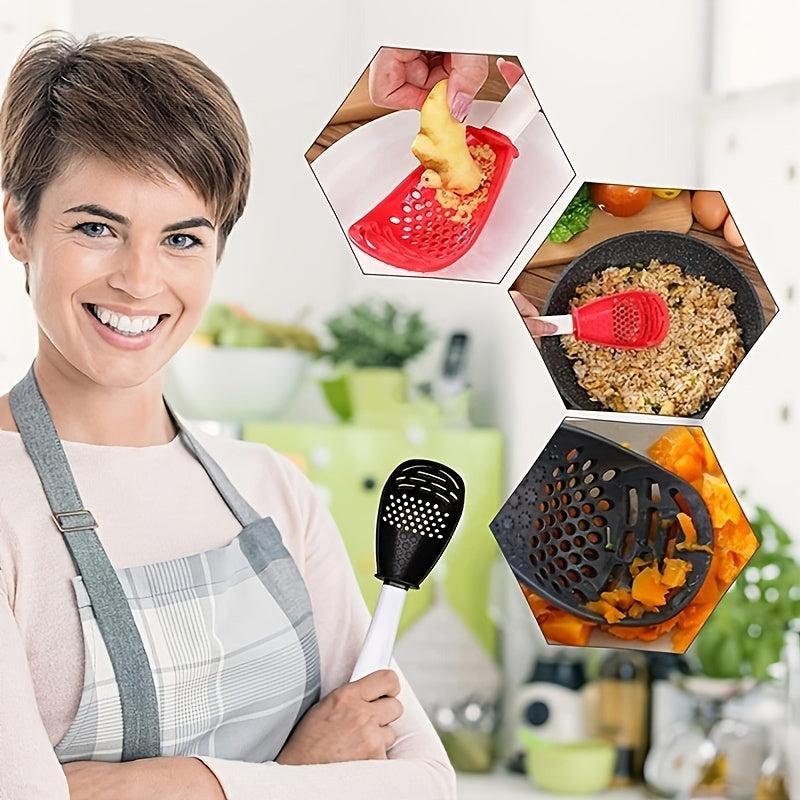 Multifunctional Cooking Spoon Skimmer Colander Strainer Masher Kitchen Gadgets