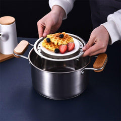 Stainless Steel Steamer Rack Insert Pot Steaming Tray Stand Cookware