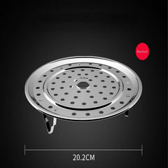 Stainless Steel Steamer Rack Insert Pot Steaming Tray Stand Cookware