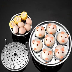 Stainless Steel Steamer Rack Insert Pot Steaming Tray Stand Cookware