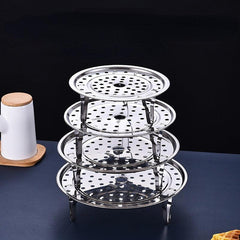 Stainless Steel Steamer Rack Insert Pot Steaming Tray Stand Cookware