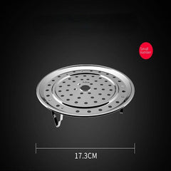 Stainless Steel Steamer Rack Insert Pot Steaming Tray Stand Cookware