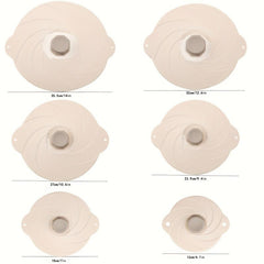 6pcs Silicone Suction Lids Heat Resistant Reusable Microwave Cover