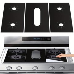 3PCS Gas Range Stove Burner Covers Non Stick Washable Stove Guard Heat Resistant