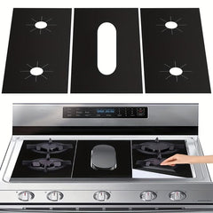 3PCS Gas Range Stove Burner Covers Non Stick Washable Stove Guard Heat Resistant