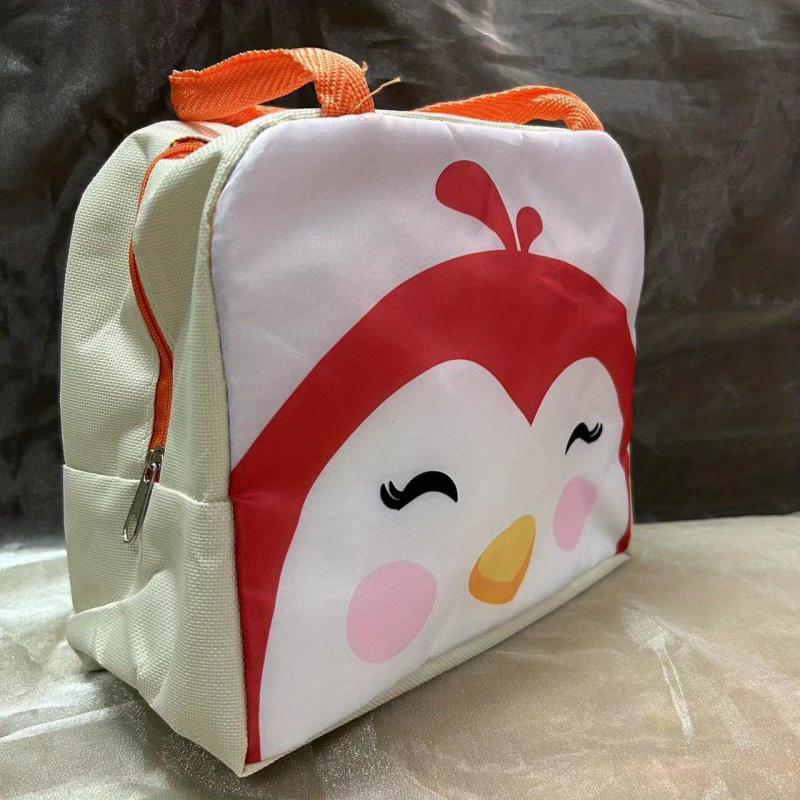 Kids Insulated Lunch Bag with Dino Penguin Cow Print