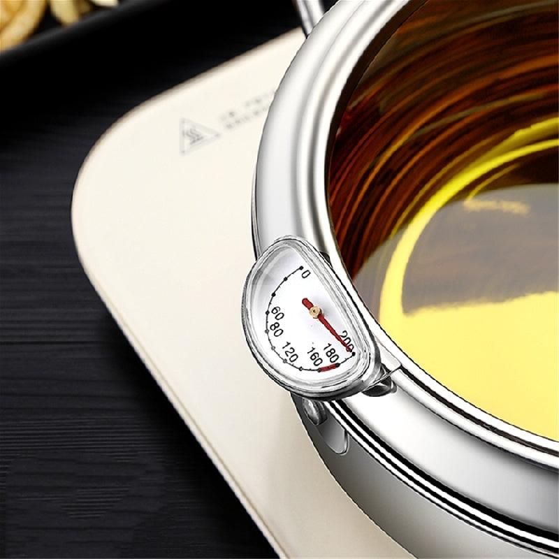 Kitchen Cooking Pot Tempura Fryer Pan Temperature Controllable