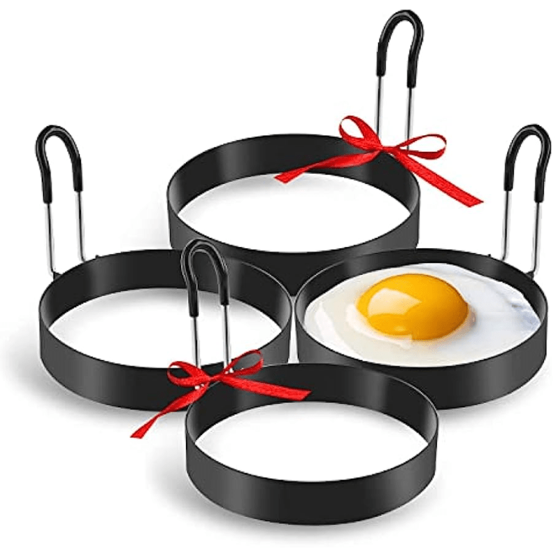 Stainless Steel Egg Ring Set Non Stick Mold Shaper Circles for Fried Egg