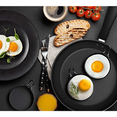 Stainless Steel Egg Ring Set Non Stick Mold Shaper Circles for Fried Egg