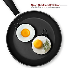 Stainless Steel Egg Ring Set Non Stick Mold Shaper Circles for Fried Egg