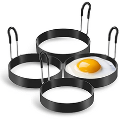Stainless Steel Egg Ring Set Non Stick Mold Shaper Circles for Fried Egg