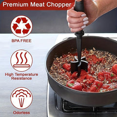 Heat Resistant Meat Chopper for Hamburger and Ground Beef