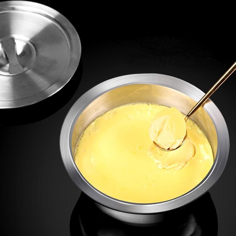 304 Stainless Steel Steamed Egg Bowl with Lid