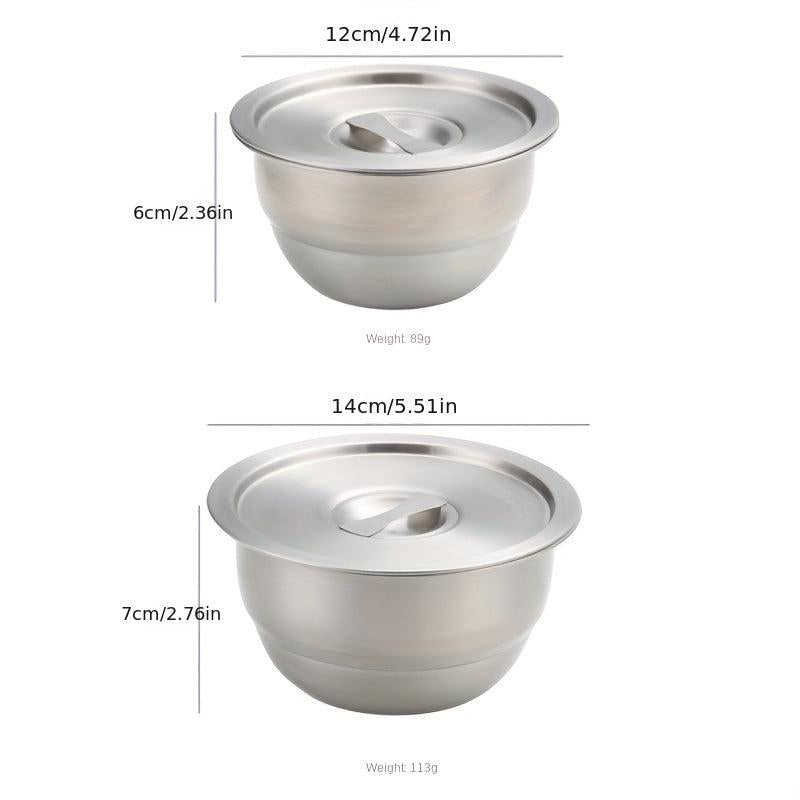304 Stainless Steel Steamed Egg Bowl with Lid