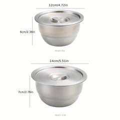 304 Stainless Steel Steamed Egg Bowl with Lid