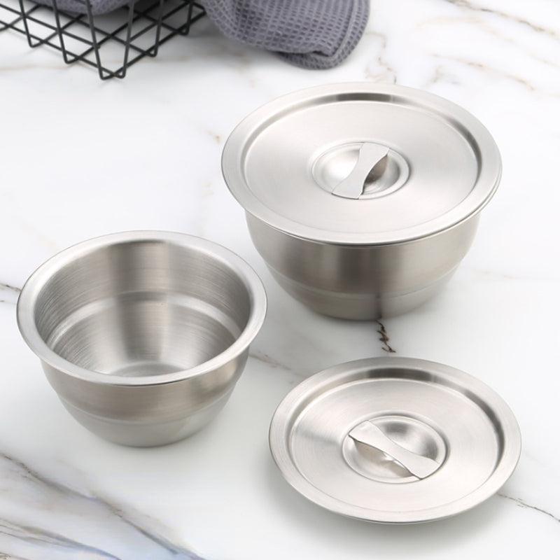 304 Stainless Steel Steamed Egg Bowl with Lid