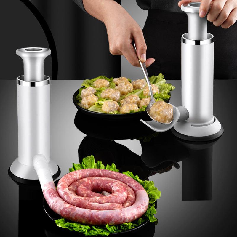 2 in 1 Sausage Maker & Meatball Tool - Manual Kitchen Assistant