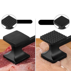 Meat Tenderizer Dual Sided Kitchen Meat Mallet Heavy Duty Metal Meat Pounder