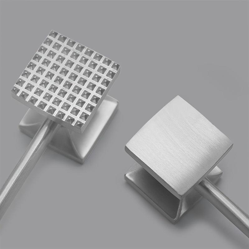 Meat Tenderizer Dual Sided Kitchen Meat Mallet Heavy Duty Metal Meat Pounder