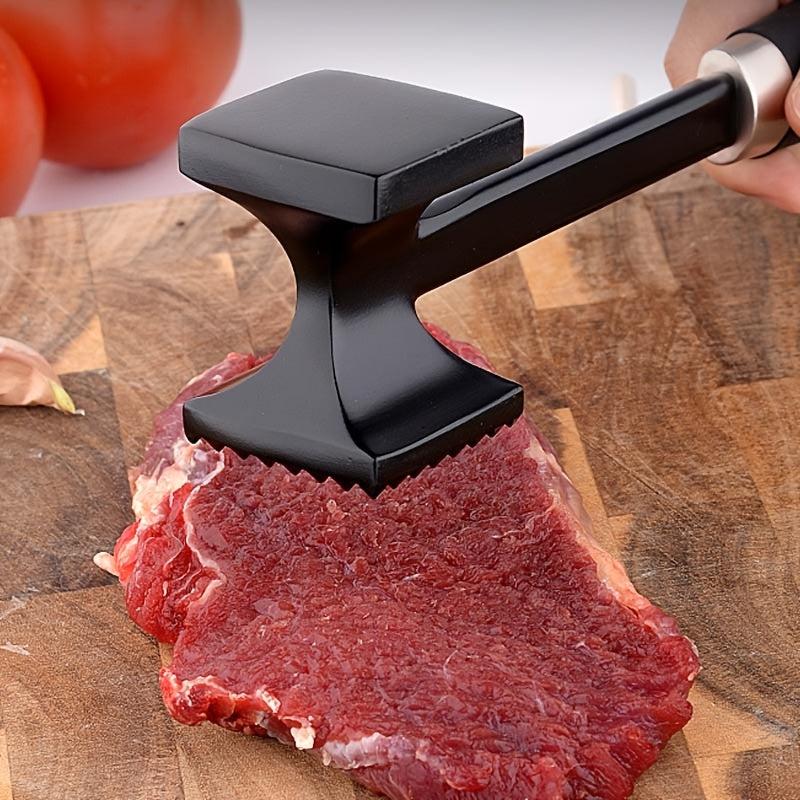 Meat Tenderizer Dual Sided Kitchen Meat Mallet Heavy Duty Metal Meat Pounder