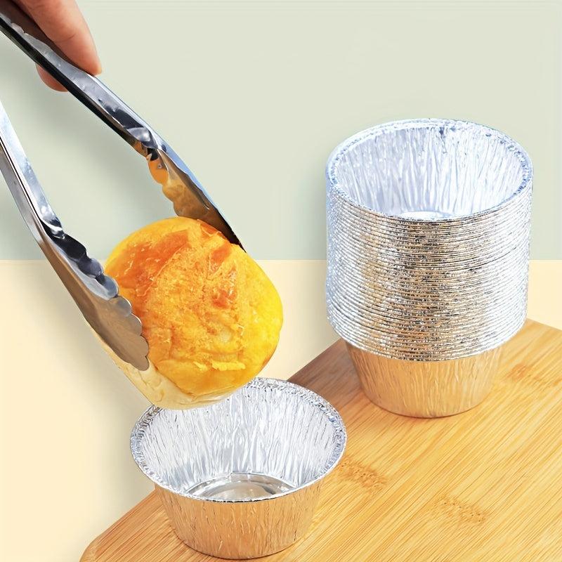 50pc Disposable Aluminum Baking Pans Loaf Muffin Cake Tins