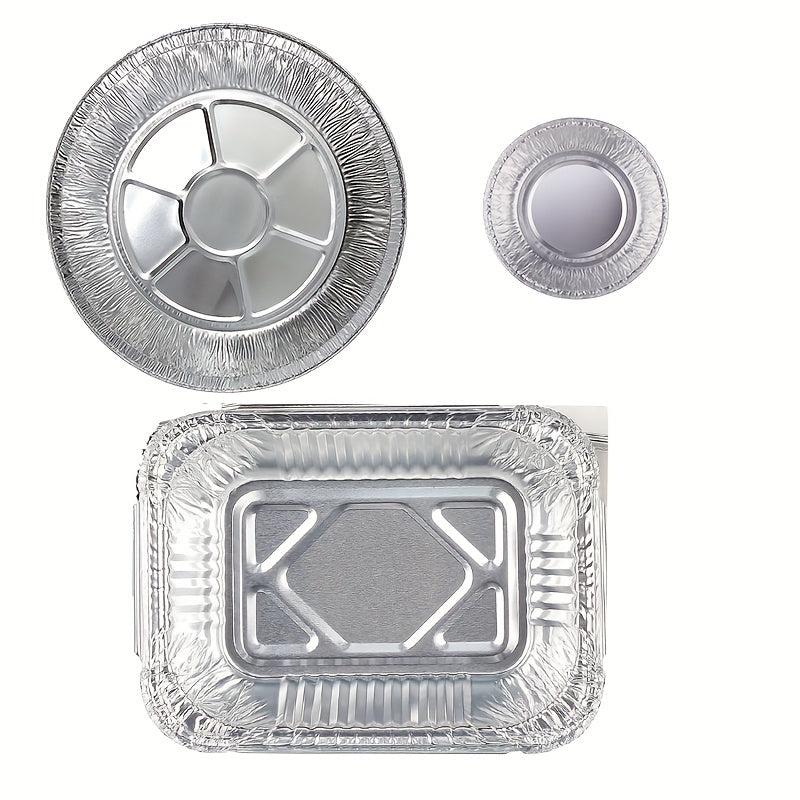 50pc Disposable Aluminum Baking Pans Loaf Muffin Cake Tins