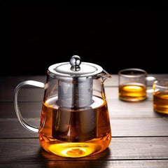 Glass Tea Infuser Teapot Tea Maker High Temperature Resistant Filter Pot