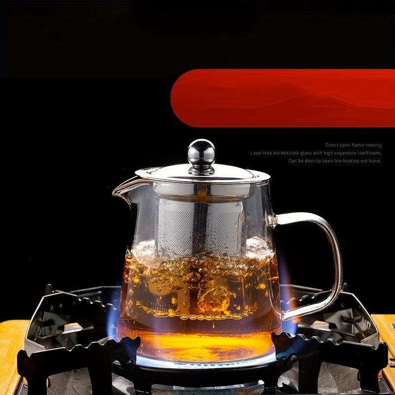 Glass Tea Infuser Teapot Tea Maker High Temperature Resistant Filter Pot