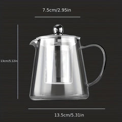 Glass Tea Infuser Teapot Tea Maker High Temperature Resistant Filter Pot