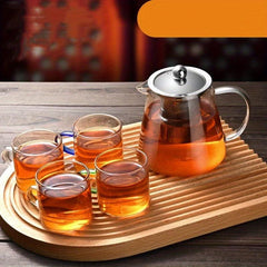Glass Tea Infuser Teapot Tea Maker High Temperature Resistant Filter Pot