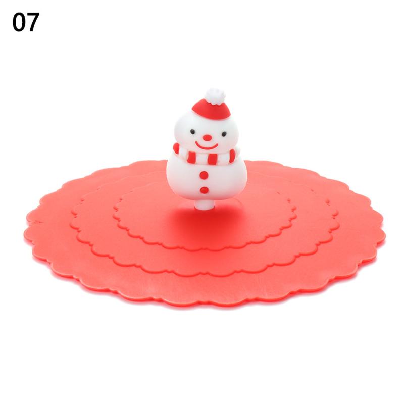 1pc Silicone Reusable Cup Lid 3.9'' Seal Suction Dustproof Leakproof Cap