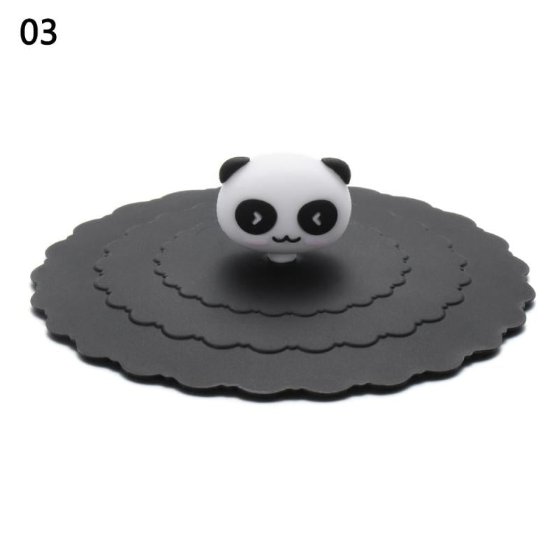 1pc Silicone Reusable Cup Lid 3.9'' Seal Suction Dustproof Leakproof Cap