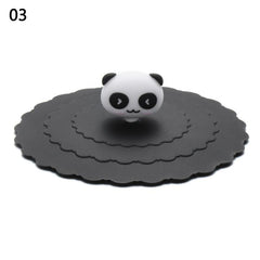 1pc Silicone Reusable Cup Lid 3.9'' Seal Suction Dustproof Leakproof Cap