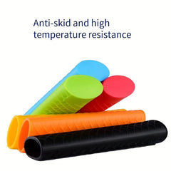 Silicone Pot Handle Cover Heat Insulation Non-slip Cooking Pot Rubber Cover
