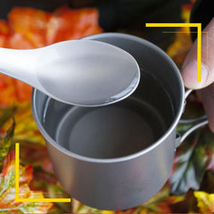 Stainless Steel Titanium Fork Spoon 2 in 1 Lightweight Travel Camping Tablew