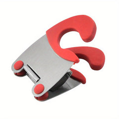1pc Kitchen Spoon Pan Side Clamp Silicone Stainless Steel Support Rack