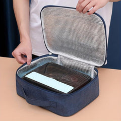 Square Lunch Box Bag Portable Thermal Insulation Waterproof Bento Bag